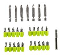 RYOBI - Blister 28 accessoires de vissage 25 mm et 50 mm PH / PZ / TX avec rack de rangement et porte-embout - RAK28MSD