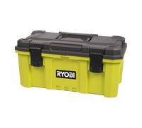 RYOBI - Boîte à Outils 56 cm - Capacité 39 L, Attaches Métal, Compartiments Embouts sur le Couvercle, Poignée ABS Renforcée, Résistante à l’Eau - RSTB21