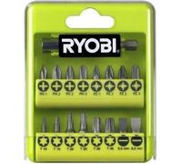 RYOBI - Boîte cristal 17 accessoires de vissage PH / PZ / SL / TX boîte-présentoir - RAK17SD