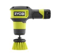 RYOBI Brosse Motorisée 4V USB Lithium 2 Vitesses RSCR4-0 (sans Batterie) | Tête ronde 50 mm fournie, étanchéité IPX7, récurage de plans de travail, éviers, carrelage, joints et salon de jardin