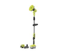 RYOBI - Brosse Rotative télescopique - 15cm - sans Fil 18V One+ R18TPS-120G - Nettoyage Multi-Surfaces en Hauteur (1,4m), Compacte et Efficace - Batterie 2.0Ah et Chargeur Inclus, Autonomie 90min