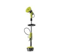 RYOBI - Brosse Rotative télescopique sans Fil 18V One+ RWTS18-0 - Brosse Plate Large, Poignée GripZone, Nettoyage Sols Extérieurs, Murs, Meubles, Hauteur 1,4m - Batterie Non Incluse