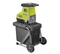 RYOBI Broyeur de Végétaux Électrique 3000W RSH3045U - Broyage Branches, Taille Haies, Déchets Jardin, Paillage Compost - Bac 55L, Coupe 45 mm