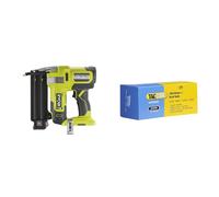 RYOBI - Cloueur d'Assemblage 18G à Air Comprimé 18V ONE+ pour Tirer des Clous de 15 à 50 mm & Tacwise 0401 Boîte de 5000 clous 18G/50 mm, Argent
