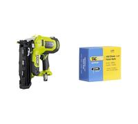 RYOBI - Cloueur de Finition 16G Air Comprimé 18V ONE+ - Pointe 19-64mm - Tête 1,6mm & Tacwise 0295 Clous de Finition Galvanisés de Type 16G / 35 mm, Lot de 2500