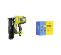 RYOBI - Cloueur de Finition 16G Air Comprimé 18V ONE+ - Pointe 19-64mm - Tête 1,6mm & Tacwise 0319 Clous de Finition 16G/40 mm, Boîte de 2.500
