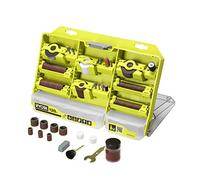 RYOBI - Coffret 120 Accessoires Mini-Outil - RAR800K-120 - Gravure, Polissage, Ponçage, Précision, Compatible Dremel