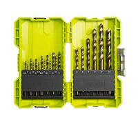 Ryobi Coffret empilable 19 forets HSS RAK19HSS2 2 à 10 mm Acier/Alu/Plastique/Bois