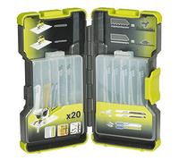 Ryobi Coffret 20 lames scie sauteuse RAK20JB – Bois & métal 75/100 mm