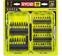 RYOBI - Coffret Vissage Impact 48 Pièces - RAK48SDI - Embouts Ultra-Résistants, Porte-Embout Magnétique, Boîtier Empilable