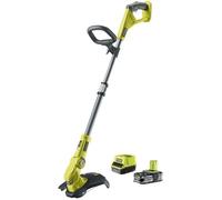 RYOBI Coupe-Bordures 18V One+ RLT183225FPK avec Batterie LithiumPlus 2.5Ah, Chargeur Rapide, tête Double Lames dentelées et Design Ergonomique pour Un Jardinage Facile et Efficace.