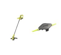 Ryobi Coupe Bordures - Dresse Bordures 18V OnePlus - sans Batterie ni Chargeur - RY18LT23A-0 & Tête Double Lames Dentelées (+10 Lames) - Compatibles RLT1825LI / RLT1830LI / RLT183113 / RLT1831H25