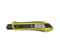 RYOBI Cutter à Lame Sécable 18 mm RSK18 Molette de Blocage Acier Carbone | Verrouillage de la lame, corps de 18 cm, prise en main confortable, cartons de déménagement, papier peint, adhésifs