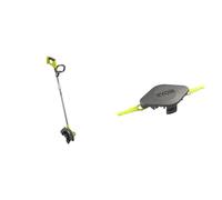 RYOBI - Dresse-Bordures 18V - Ø Lame dentelée 22 cm - Profondeur de Travail 4 Positions & Tête Double Lames Dentelées (+10 Lames) pour Coupe-Bordures, Dresse-Bordures