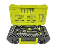 RYOBI Ensemble d'outils mécaniques de 97 pièces de 1/4" et 3/8" - 6 points