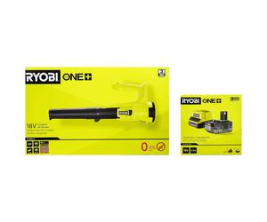 Ryobi ensemble souffleur 18V ONE+ avec batterie 4.0Ah et chargeur
