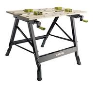 RYOBI - Etabli pliable table bambou 605 x 625 x 755 mm - 6 kg - Livré avec 4 mors et 1 e service - RWB01