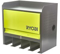RYOBI - Étagère avec Boîtes de Rangement RHWS-01 - Structure Murale, Bacs Modulables - Organisation Atelier, Garage ou Espace de Bricolage