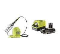 Ryobi - Fer à souder 18V - 480°C - Livré avec 2 pannes et du fil à souder 100g - variateur de température- 1 batterie 2Ah et 1 chargeur rapide