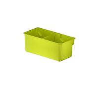 RYOBI Godet Double de Rangement LINK RSL812 Charge 11,7 kg Modulaire | Se fixe sur les rails muraux ou dans les boîtes, tri de la visserie, des embouts et des petits accessoires, 11,7 kg