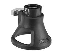 RYOBI Guide de Découpe Multi-Matériaux RARA901 pour Outil Rotatif Réglable | Base stable, réglage de la profondeur, fenêtre de visibilité, coupe plongeante dans le bois et le placo, rainures nettes