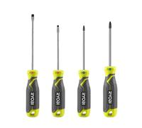 RYOBI - Jeu de 4 Tournevis Aimantés - RHSDS4PC - PH1/PH2/SL4/SL5.5, Manche Confort