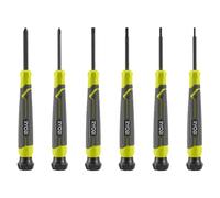 RYOBI - Jeu de 6 Tournevis de Précision - RHSDSPC6 - Électronique, Lunettes, Boîtier Rangement