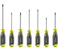 RYOBI Jeu de 7 tournevis magnétiques RHSDS7PC