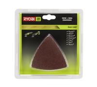 Ryobi Kit abrasifs triangulaires RAK10MT pour outil multifonction, grains 60/80/120, auto-agrippant