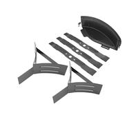RYOBI - Kit Mulching (3 Lames spéciales Mulching 47 cm + 2 déflecteurs + 1 obturateur) pour Rider Zero-Turn sur Batterie RY72ZTRX137-310