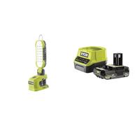 Ryobi - Lampe baladeuse LED 18V - 3 intensités - 900/600 / 100 Lumens- 1 batterie 2Ah et 1 chargeur rapide