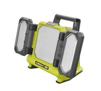 RYOBI - Lampe Triple panneau lumineux LED Sans Fil 18V ONE+ RLP18-0 - Tête Orientable, montage trépier possible, Compacte - Idéale Chantier, Garage, travaux peinture - Batterie Non Incluse