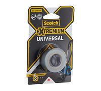 Scotch Ruban adhésif Extremium universel gris 19 mm x 3 m – Lot de 10