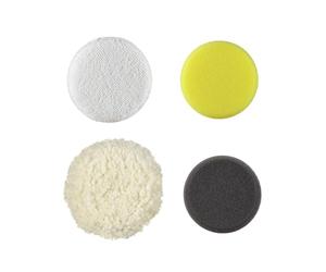 RYOBI - Lot 4 Tampons Polissage 75mm - RADPP75 - Pour RDP18, Laine Mousse Microfibre