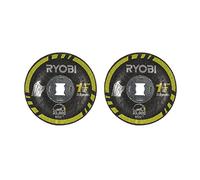 RYOBI Lot de 2 Disques à Rectifier Métal RAR507-2 Ébavurage Acier et Alu | Format fin pour meuler dans les fentes et les gorges, profils, bords de coupe, zones étroites, enlèvement de matière rapide