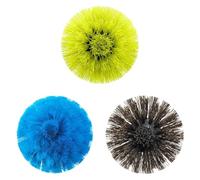 RYOBI - Lot de 3 brosses 110 mm - Nettoyage Multi-Surfaces : Doux pour matériaux sensibles, Moyen pour Usage Polyvalent, Dur pour Surfaces résistantes - Compatibles avec Brosse 4V RSCR4