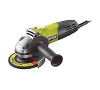 RYOBI - Meuleuse d’Angle Filaire 600W RAG600-115G - Disque Ø115mm, Blocage d’Arbre, Poignée Latérale, Idéale Découpe et Ébarbage