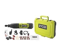 RYOBI - Mini-Outil Rotatif RRT12-120BA335 - 35 Accessoires Inclus, Vitesse Variable, Moteur 12V - Gravure, Ponçage, Polissage et Découpe de Précision - Coffret Complet
