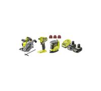 RYOBI ONE+ R18CK3G-242G - Kit 3 outils 18 V avec batteries