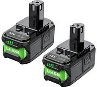 Ryobi P108 Batterie, capacité 9000mAh, 18V Li-Ion, 2 Batterie, 18V