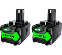 Ryobi P108 Batterie de remplacement, capacité 8000mAh, technologie Li-Ion, 2 PACK 8000mAh