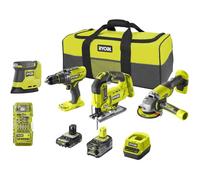 Combo Set ONE+ R18CK4F-252S (1x2.0Ah + 1x5.0Ah) - RYOBI 5133004771