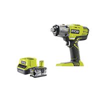 RYOBI Pack boulonneuse à chocs 18V One+ R18IW3-0 - 1 batterie 4.0Ah - 1 chargeur rapide 2.0Ah RC18120-140