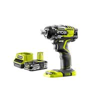 RYOBI Pack Boulonneuse à chocs Brushless 18V ONEPLUS - 4 modes R18IW7-0 - 1 Batterie 2.5Ah - 1 Chargeur rapide RC18120-125