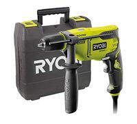 RYOBI - Perceuse Filaire à Percussion 220V, 800W - 1 Vitesse, Inverseur de Rotation, Présélecteur de Vitesse - Mandrin 13mm Autoserrant - Butée Profondeur - LED - Poignée Auxiliaire - RPD800-K