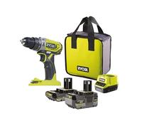 Perceuse-visseuse à percussion RYOBI R18PD2-242S 18V ONE+™ avec 1x2Ah et 1x4Ah