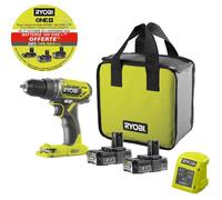 Ryobi Perceuse-visseuse sans fil R18DD2-220S 18V ONE+™ avec 2 batteries 2Ah
