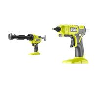 RYOBI - Pistolet à cartouche 18V - 2225 N - 310 mL - variateur de vitesse - RCG18-0 & Pistolet à colle 2 températures 18V - 130°C / 200°C - chauffe en 2 à 3 min - diam. bâtons de colle 12 mm