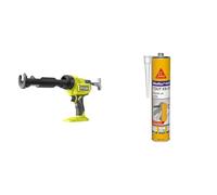 RYOBI - Pistolet à cartouche 18V - 2225 N - 310 mL - variateur de vitesse - RCG18-0 & Sikaflex 11 FC Purform Blanc, Mastic, joint et collage multi-usages, mastic-colle multi-supports