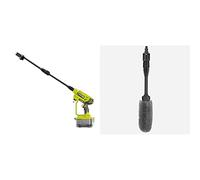 Ryobi - Pistolet Haute Pression 18V - 22 Bars - 182 L - buse 3-en-1 - kit de siphonnage 6 m Inclus avec crépine et Filtre intégrés & Brosse spéciale jantes pour pistolets haute pression RAC749